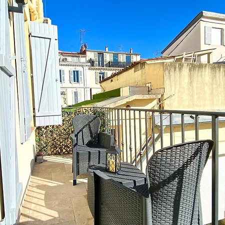 Le 74 Scls - Rue D'antibes, Clim, Wifi 아파트